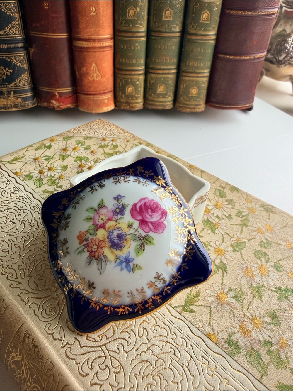 Vintage Porcelain Trinket Box